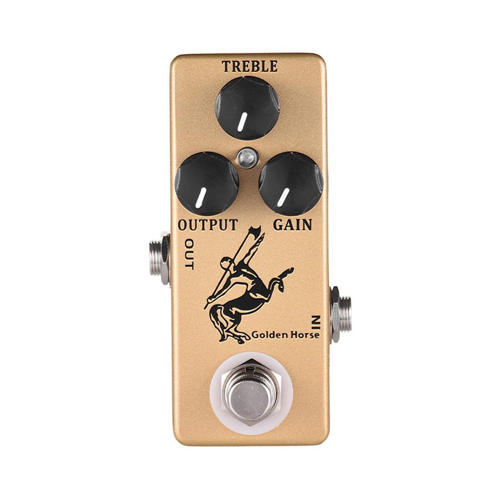 Btuty Golden Horse Guitar Overdrive Effect Pedal with Full Metal Shell and True Bypass
