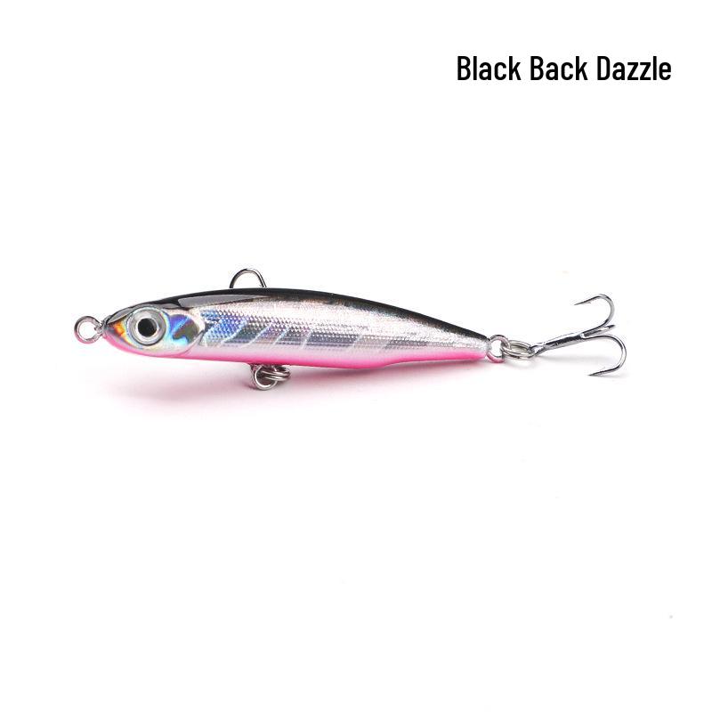 Little Silver Sinking Pencil Lure 3.2g: Long-Cast Wobbling Artificial Bait for Freshwater Fishing