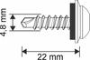 Self-tapping screws GT3 PH (Z14) 4.8x22mm RAL 7024