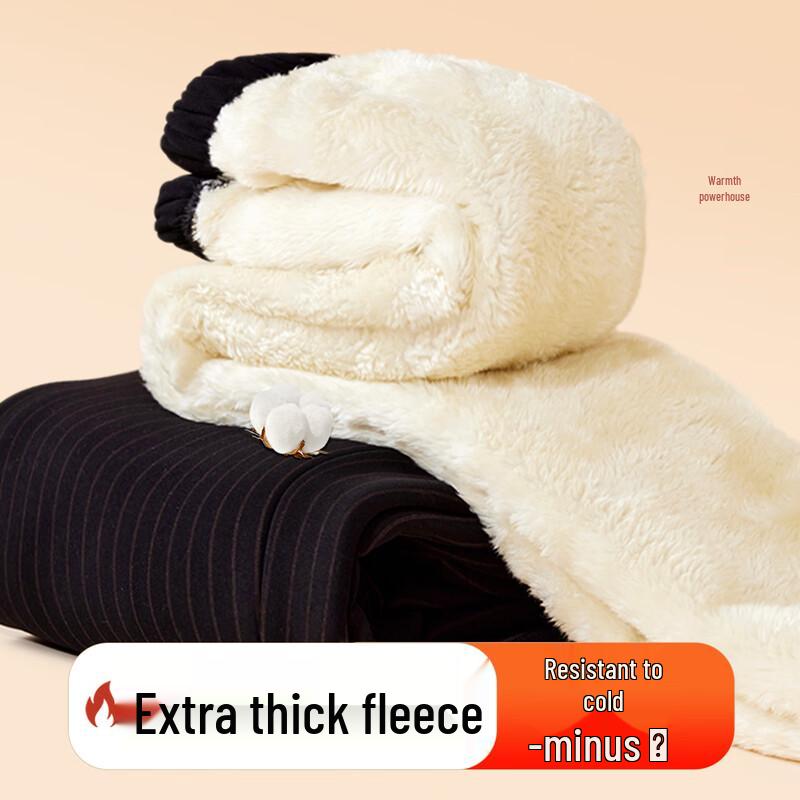 Paster Women s Fleece-Lined Warm Casual Straight-Leg Pants 3XL