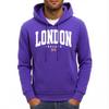 London England Flag Pattern Men Hoodies Casual Autumn Pocket Streetwear Loose Multicolor Pullovers Hip Hop Fleece Man Hoody
