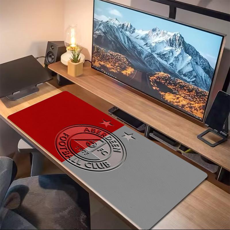 Aberdeen Football Club Print Cushion Non-slip Laptop Tablet Big Mousepad XXL Mat Mini PC Playmat With Lock Edge