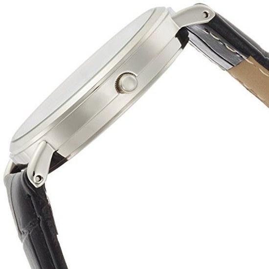 Citizen QQ Wristwatch Analog Waterproof Leather Belt Q996-304 Mens White
