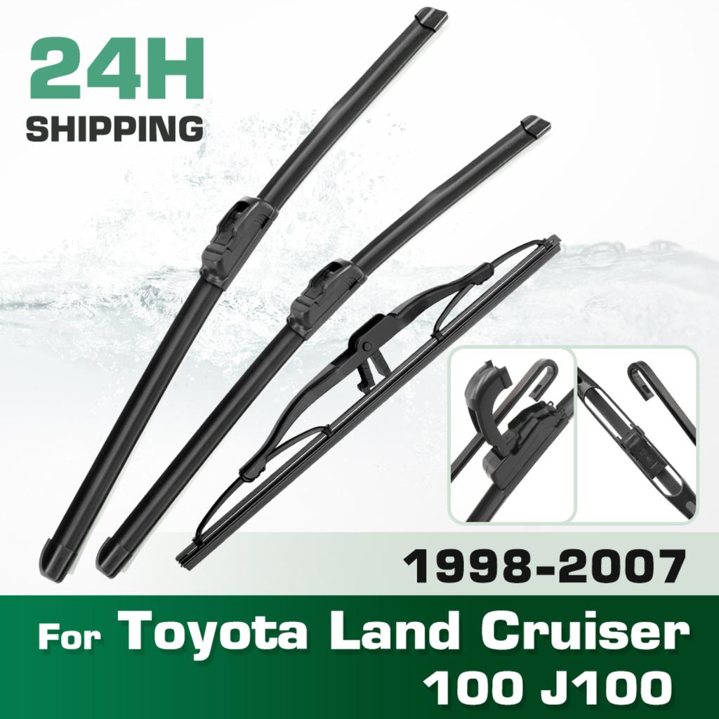 For Toyota Land Cruiser 100 J100 1998-2007 1999 2000 Wiper Front & Rear Wiper Blades Windshield Windscreen Brushes 24"+22"+16