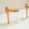 Glass Sealed Jar, Coffee Bean Storage Jar, Simple And Practical Tea Jar With Lid Spoon, Kitchen Seasoning Jar, Storage Jar