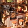 Rolife Cafe 3D Puzzle DIY Miniature Dollhouse Kit Crafts Hobbies Amazing Gift for Women Children DG162