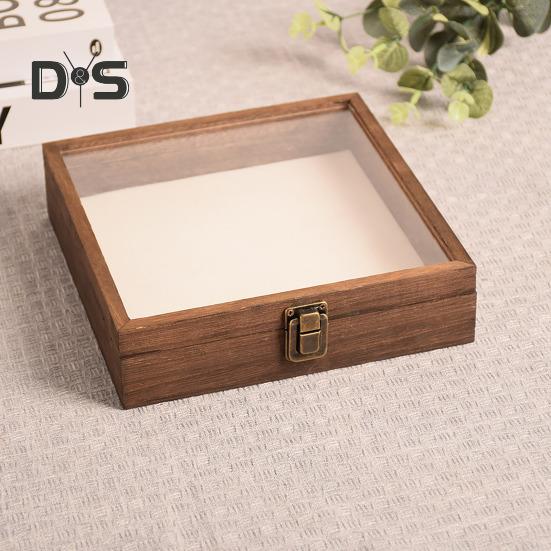 High-Visibility Display Box Large Insect Shadow Box Wood Construction Multiple Sizes Smooth Edge Insect Specimens Storage Display Case