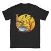 Unisex TShirt Cute Electric Type Creature Eating RaUnisex PPokemon Cotton Tees Short Sleeve T Shirt Crewneck Clothing Printing
