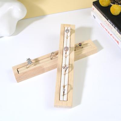 Wooden Ring Holder Jewelry Display Ring Organizer Vintage Ring Display Stand  Crafts DIY