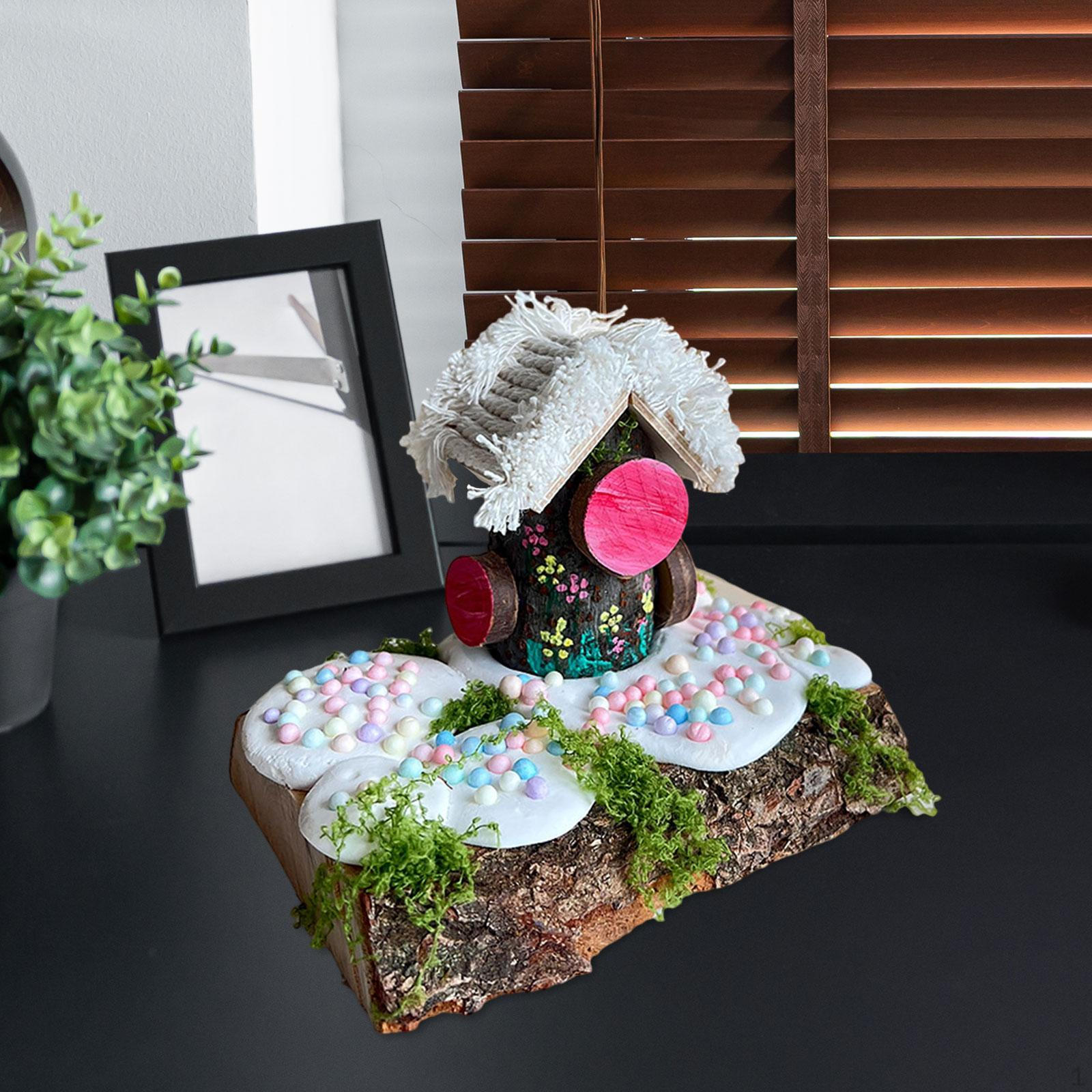 

Наборы для творчества для детей, набор для работы по дереву, проекты миниатюрных домов, поделки из веток Style B