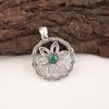 Malachite Pendant, 925 Sterling Silver Pendant Jewelry. Gift For Women Handmade Pendant Gemstone Jewelry