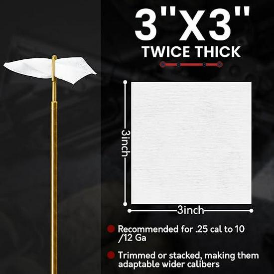 3-inch Non-woven Gun Cleaning Wipes - Industrial Cleaning Cloth