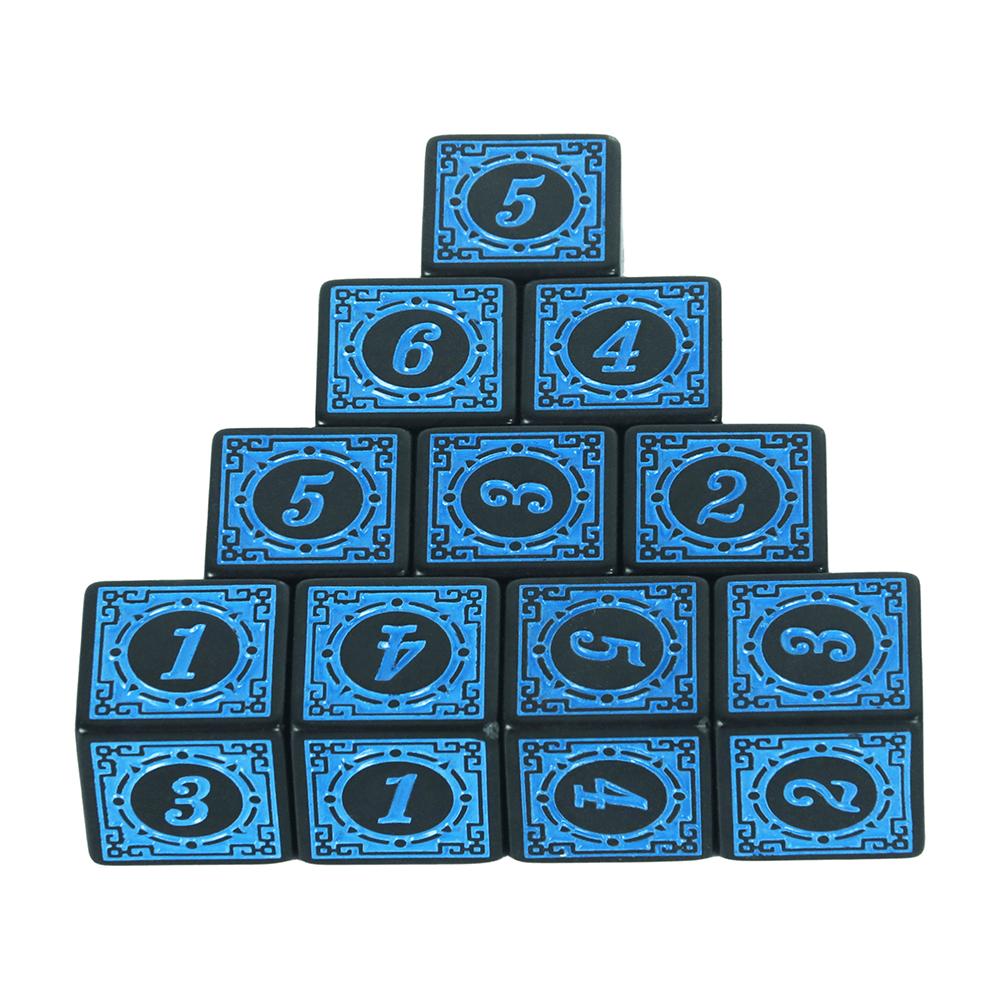 

Игральные кости 10 шт. D6 6 граней для D&D Party Family Games RPG Dados As Collection синий