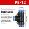 PU PE PV Pneumatic Fittings 10PCS 8mm 12mm Quick Release Pipe Connector for Air Tool Systems