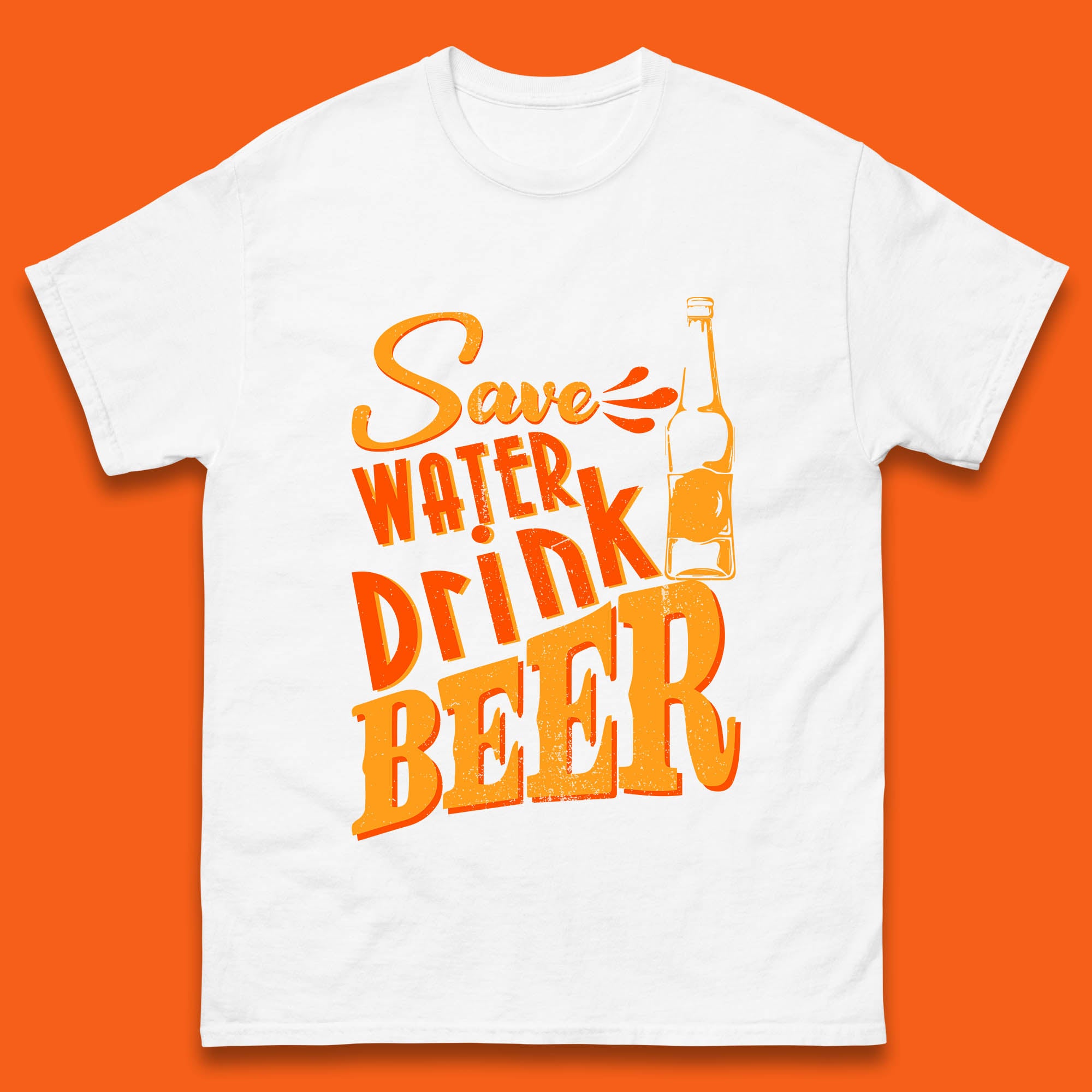 

Save Water Drink Beer Halloween Horror Scary Beer Drinking Party Mens Tee Top L