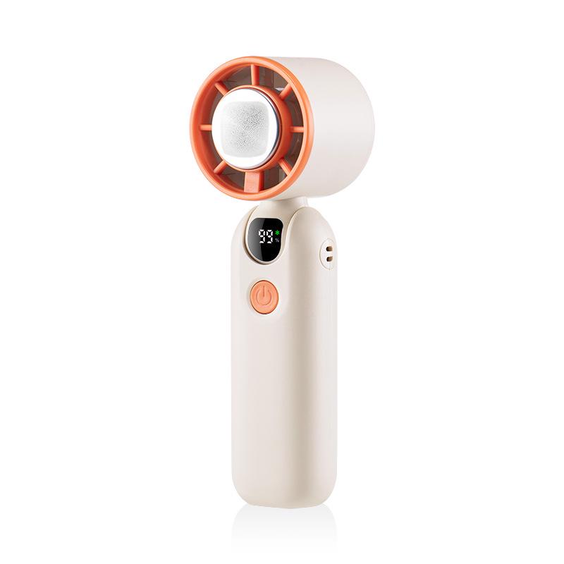 2026 High-Speed Cooling Ice Pack Foldable Digital Display Portable Silent Outdoor Fan
