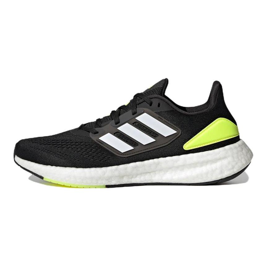 adidas Pureboost 22 Core Black Cloud White Solar Yellow Sneakers HQ1449