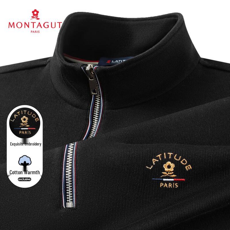 

Чоловічий світшот з довгим рукавом на половину блискавки MONTAGUT M