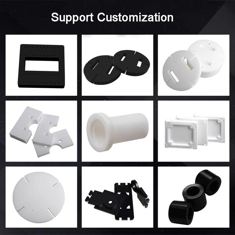 White/Black POM Sheet Board Hard Plastic Polyoxymethylene Plate Thickness 1mm - 20mm for DIY Raw Material CNC Model Board