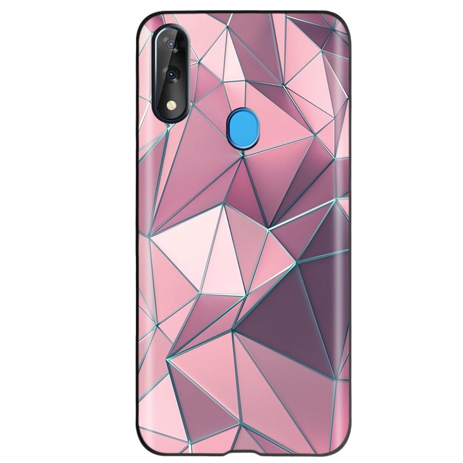 Etui do ZTE Blade V10 Modny Wzór Kwiatowy Serce Etui na Telefon do ZTE Blade V10 Vita V 10 Czarne Silikonowe Miękkie TPU Zderzak