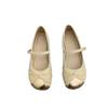 Mary Jane shoes 2025 new spring soft leather shallow mouth niche single shoes women's soft sole with fairy style grandma shoes