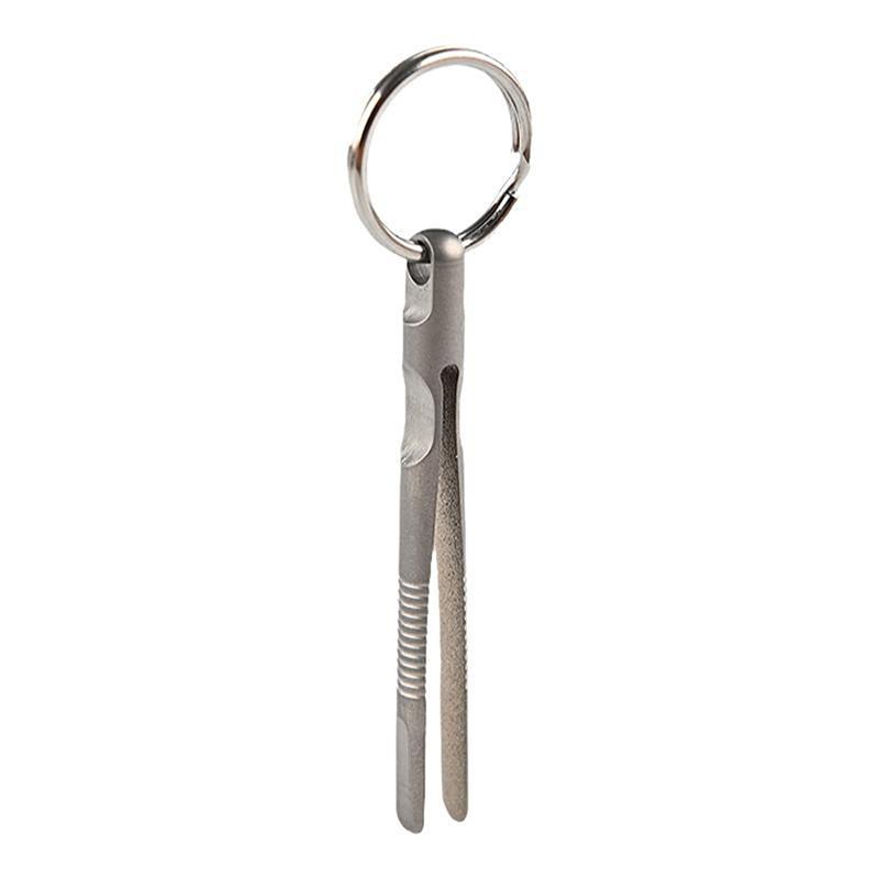 Mini Titanium Tweezers Small TC4 Titanium Alloy Clip Portable Tweezers Nipper EDC Outdoor Tool Outdoor Pocket Maintenance Tool
