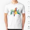 Tropical Parrot T Shirt Cotton Men Women DIY Print Parrothead Buffett Shark Tropical Volcano Parrot Margaritaville Beach