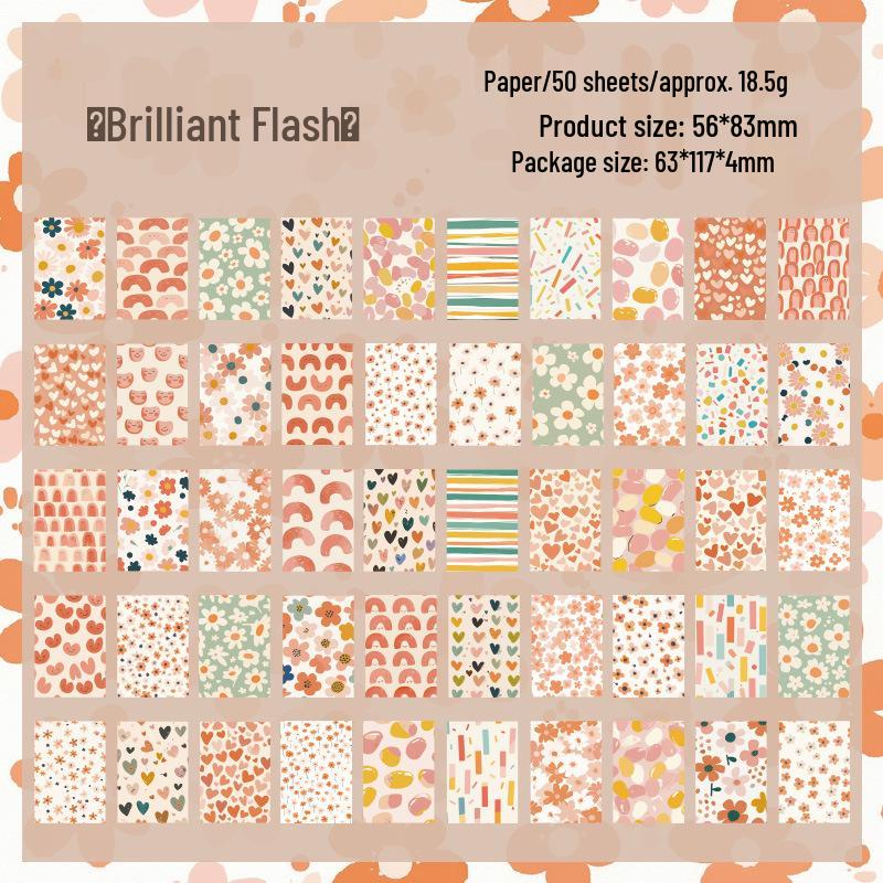 Yuezhen Vintage Emotionales Schreibheft – Dekorative Nichtklebende Materialpapier