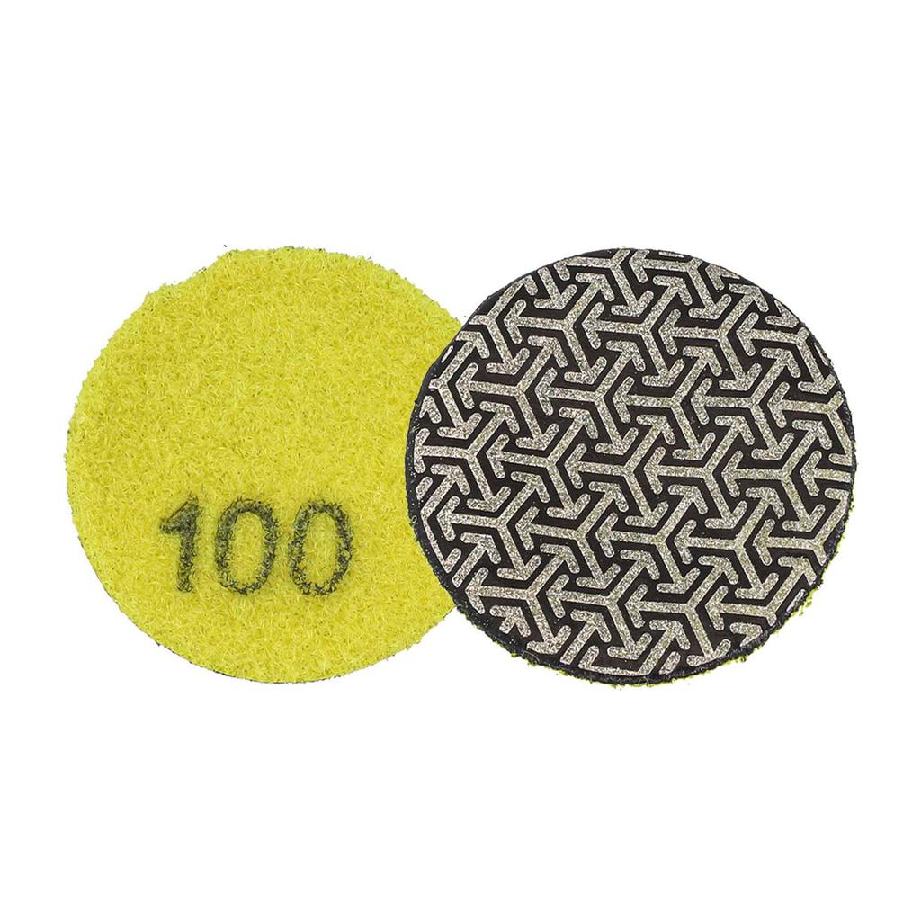 1pc 50mm 60-400# Grit Electroplated Emery Dry Polishing Pad For Wood Metal Glass Granite Marble Sanding Disc