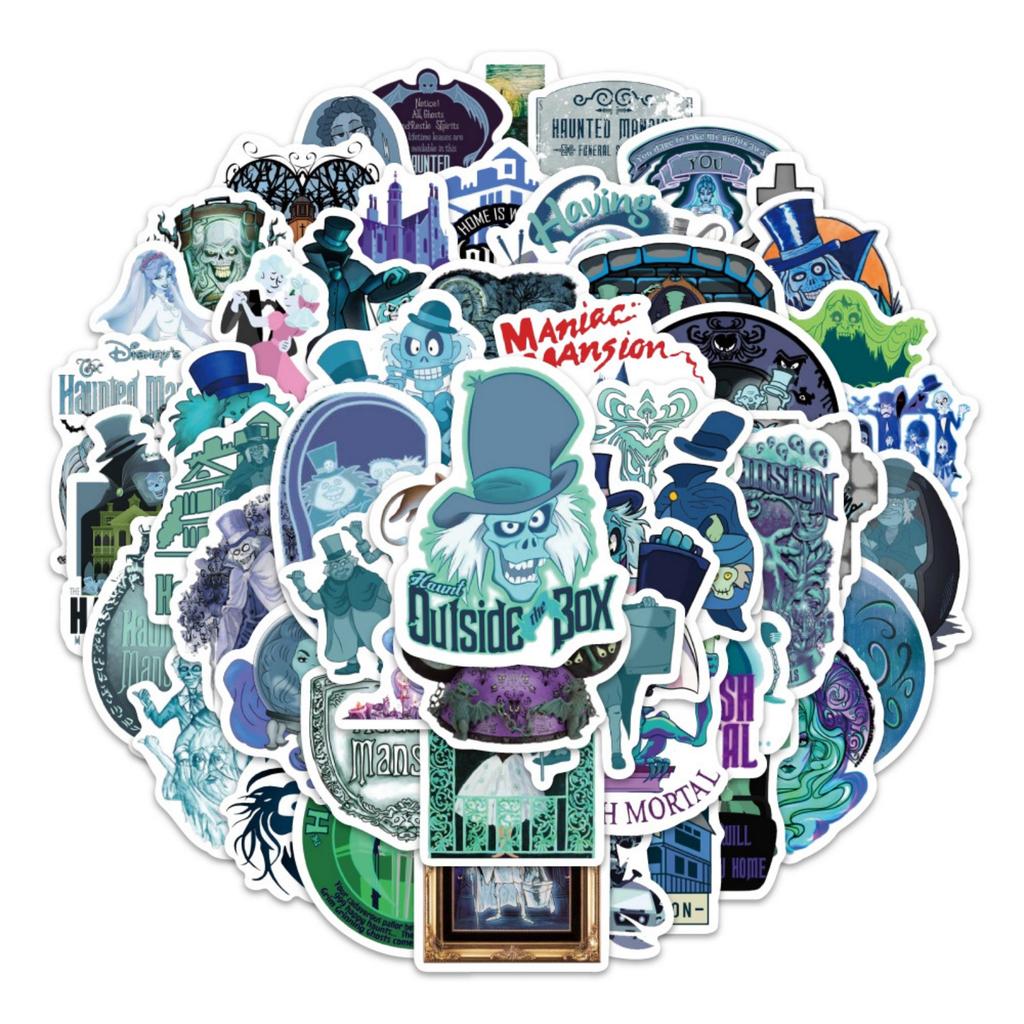 50pcs Suitcase Stickers Waterproof Stickers Scooter Computer Tablet Cartoon Decoration