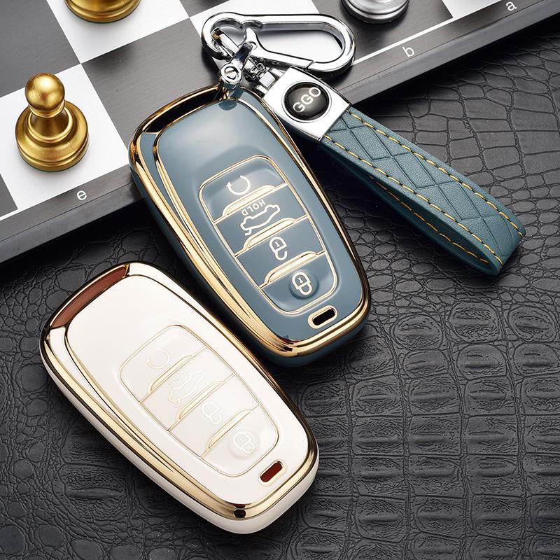 High-end Hongqi Key Case: Full Wrap, Anti-Drop, Personalized Protection for H5/EHS9 Cars