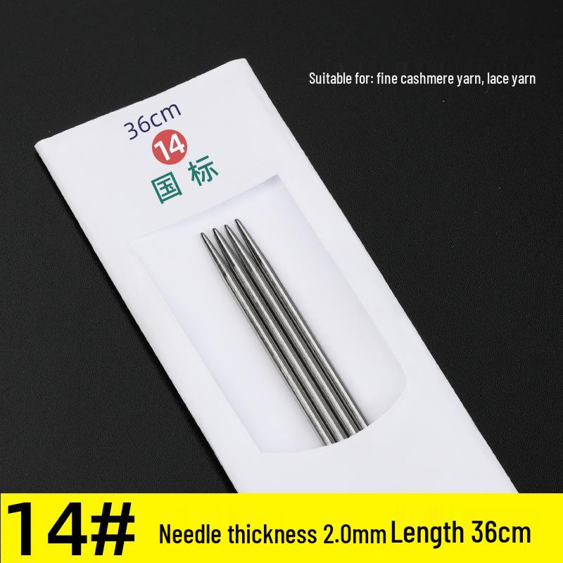 Three Swallow Stainless Steel Knitting Needles Set for Handmade Scarves and Sweaters