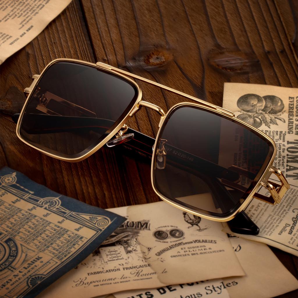 JYL TS Men's Square - Bold Stylish Fashion Sunglasses WF-5G97