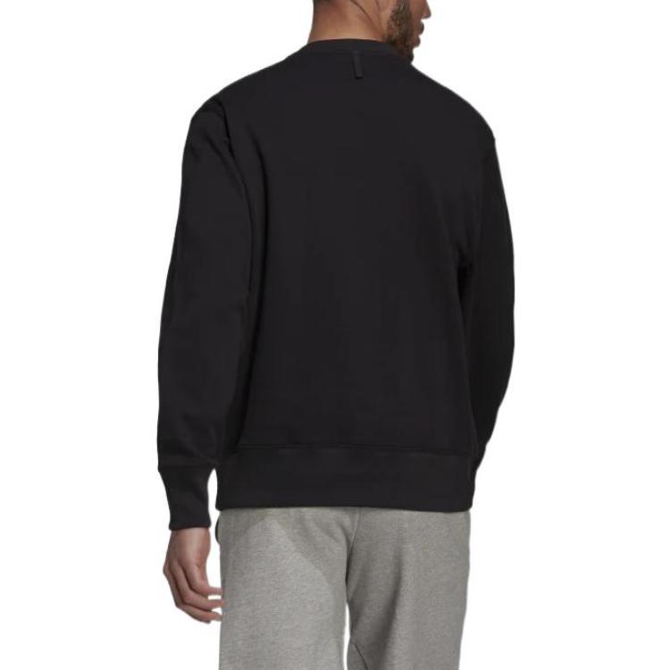 Adidas Sweatshirts Men's Black Crew Neck Moderate Regular H45395