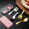 Portable Stainless   Spoon Fork Set Ideal For Picnics Office Dorm Dishwasher Safe