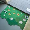 Small Fresh Brush Silk Floor Mat Scraping Mud Dirt Entry Door Door Mat Porch Non-slip Wear-resistant Can Be Cut Foot Mat
