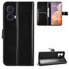 Crazy Horse Wallet Flip Case for Motorola Moto G85, Black