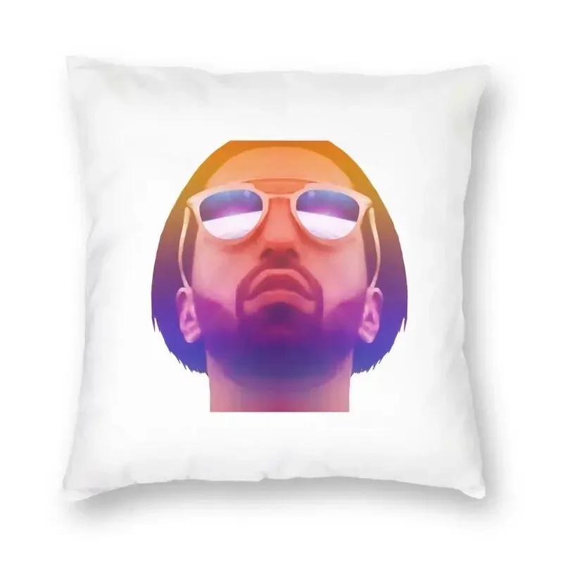 Throw Pillow Case Decoration Square French Rapper Mushic Cushion Cover  Pillowcover for Sofa Soft