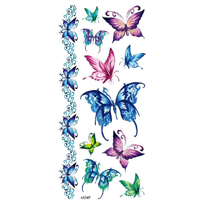 Realistic Bright Animal Totem Waterproof Rose Tattoo Stickers