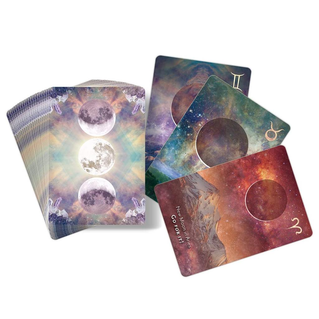 I.I.J. Moonology Manifestation Oracle Cards, Japanese Edition, Affirmations, Fortune Telling, with Japanese Instructions