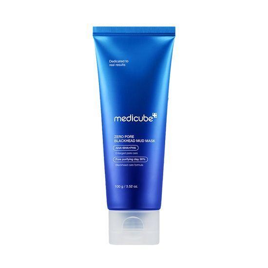 Medicube Zero Pore Blackhead Mud Mask, 100g– Korean 3-Minute Clay Pack with Kaolin, Salicylic Acid & Glycolic Acid for Pore Cleansing