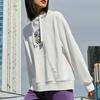 Li-Ning Cartoon Pattern Pullover Hoodie Women Tops White AWDS592-1
