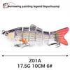 Simulated Multi-section Fish 10cm-6-6 Sections Luya Bait, Hard Bait, Fake Bait