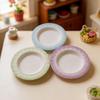 Multifunctional Resin Ornaments Miniature Tray Refrigerator Magnet Pinch Base Durable Macaron Gradient Color Dollhouse Accessories Realistic Tableware