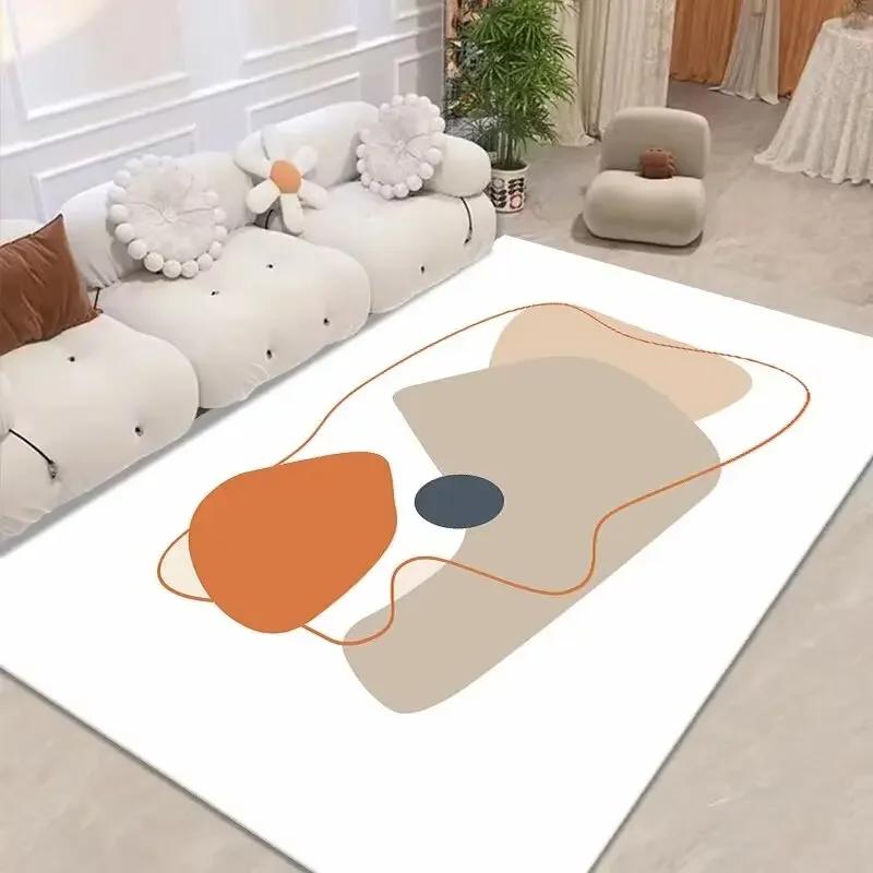 Modern Simple Style Carpet Living Room Cream Wind Decoration Large Area Rugs Bedroom Children Bedside Tatami Non-slip Floor Mats