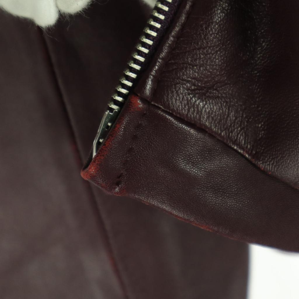 TAKEO KIKUCHI Long sleeve No-collar zip-up single leather jacket Men's Used
