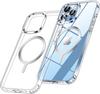 Original For Magsafe Magnetic Wireless Charging Case For iPhone 15 14 11 Pro Max Mini X Xs XR 7 8 Plus SE Acrylic Cover