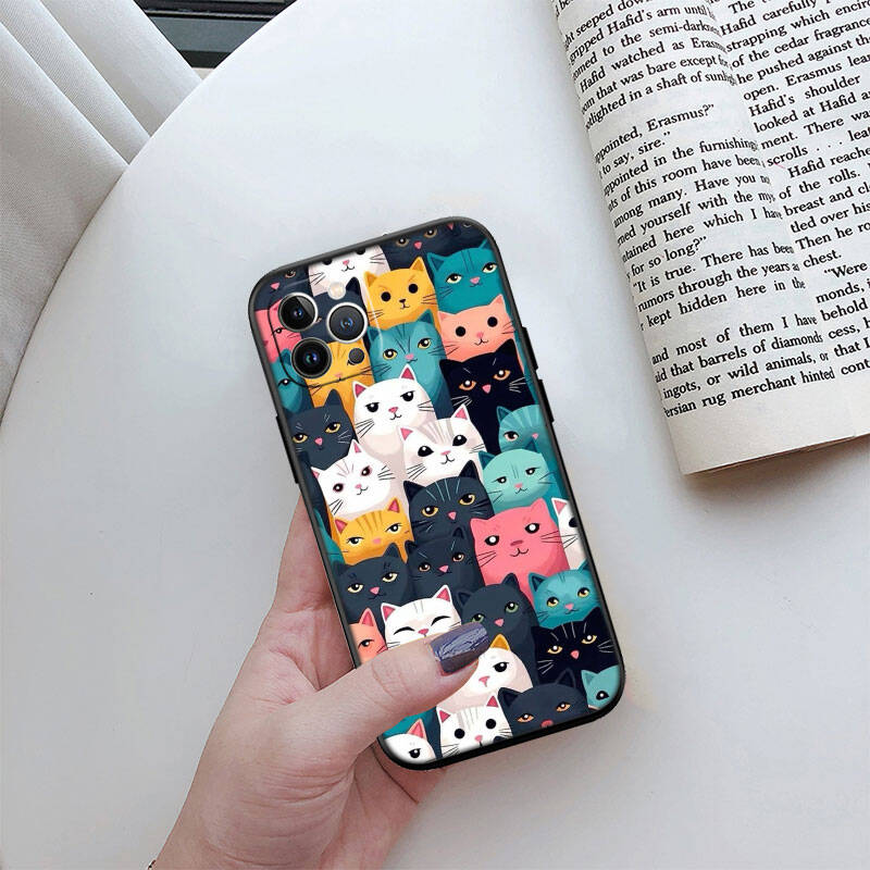 MH30 Cat Kitten Meow Phone Shell Case for iPhone 7 8 11 12 13 14 15 16 17 16E XS Pro Max XR X SE Air
