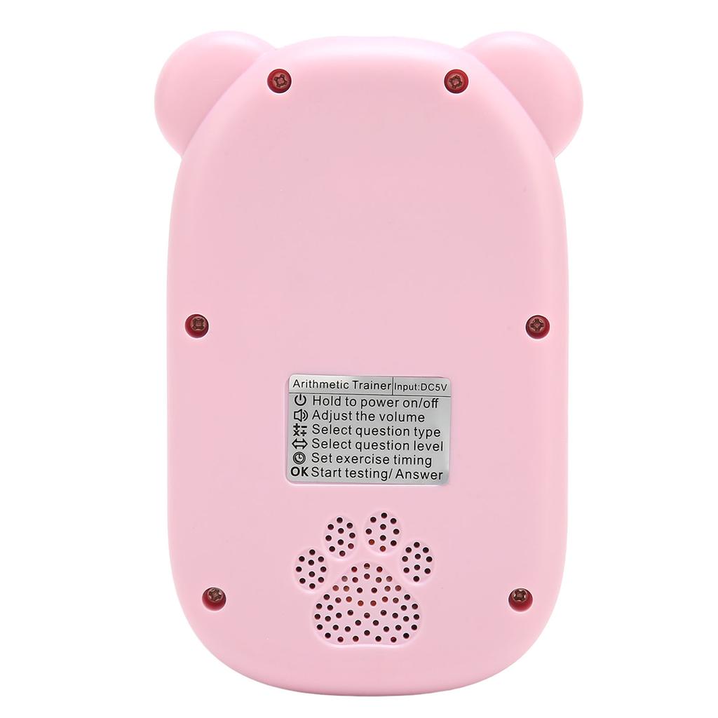 Arithmetic Exercise Toy Digital Display Voice Prompt 27 Keys USB C Arithmetic Training Machine for Kids Education