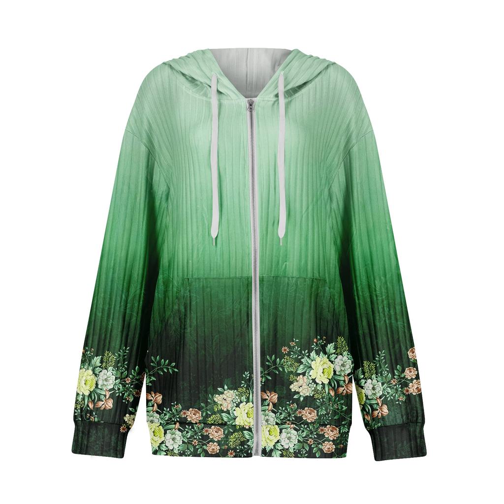Mikiny pro ženy Trendy topy Ležérní Podzimní Móda Mikina s dlouhým rukávem S kapsami Svetr Lehký